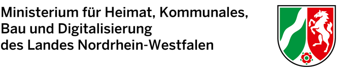 Logo des Ministeriums für Heimat, Kommunales, Bau und Digitalisierung des Landes Nordrhein-Westfalen